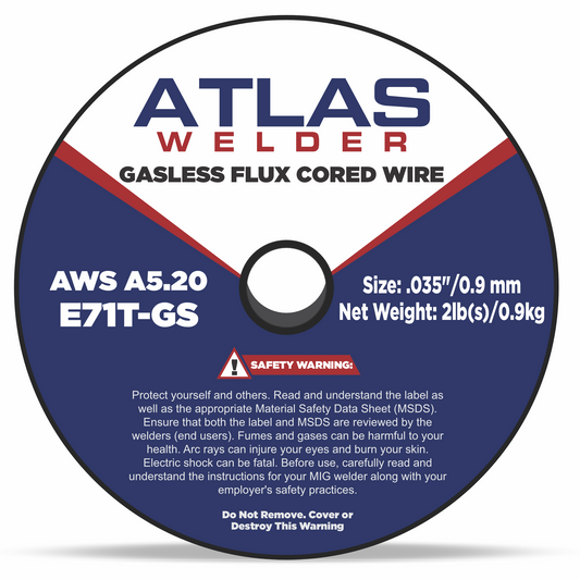 E71T-GS .035" (09mm - 02lb) Gasless Flux Cored Wire