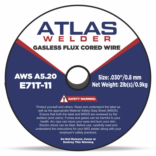 E71T-11 .030" (0.8mm - 2lb) Gasless Flux Cored Wire