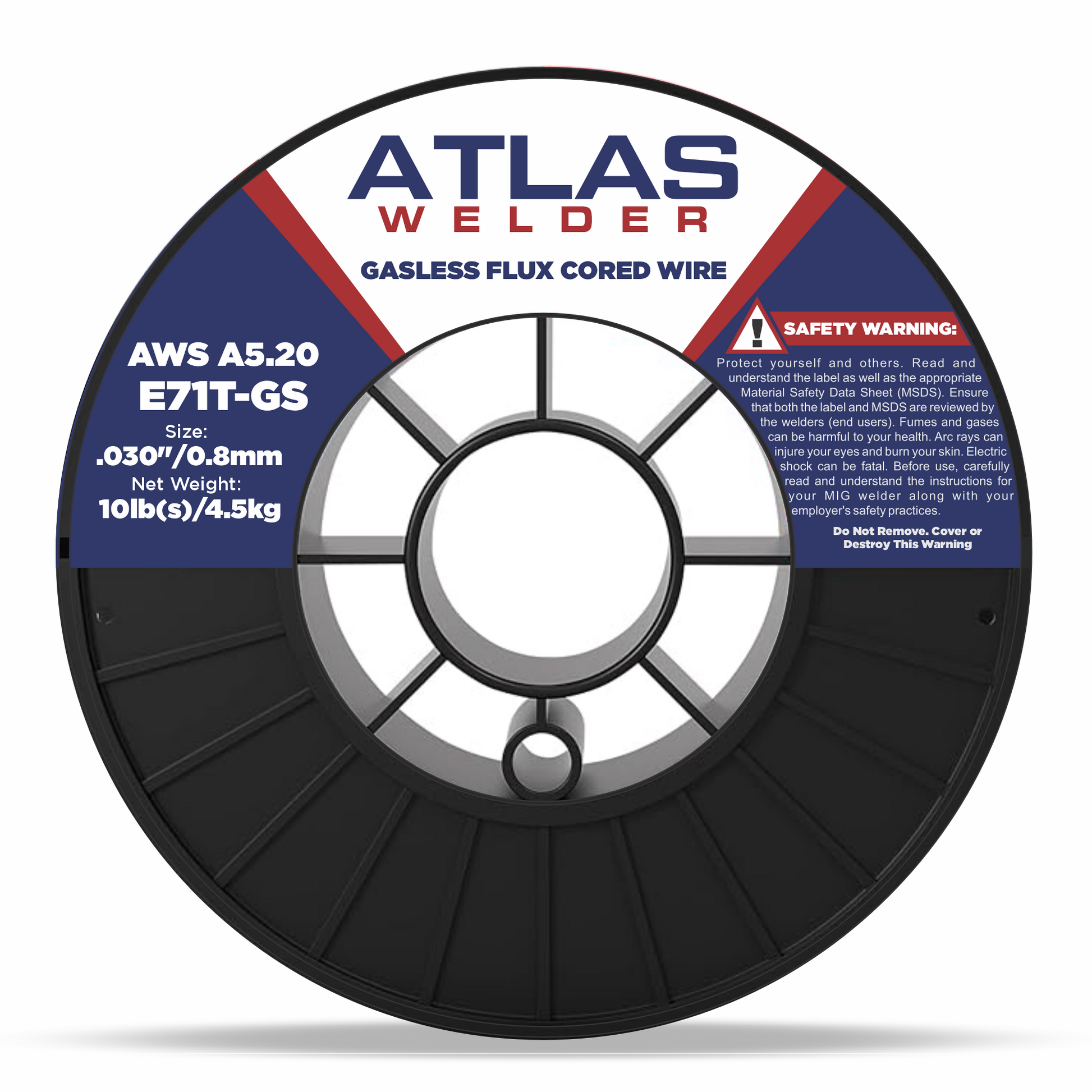 E71T-GS .030" (08mm - 10lb) Gasless Flux Cored Wire