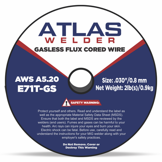 E71T-GS .030" (08mm - 02lb) Gasless Flux Cored Wire