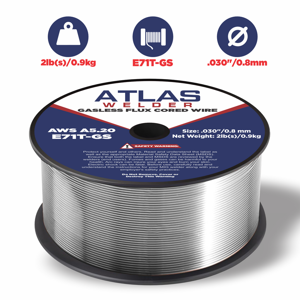 E71T-GS .030" (08mm - 02lb) Gasless Flux Cored Wire