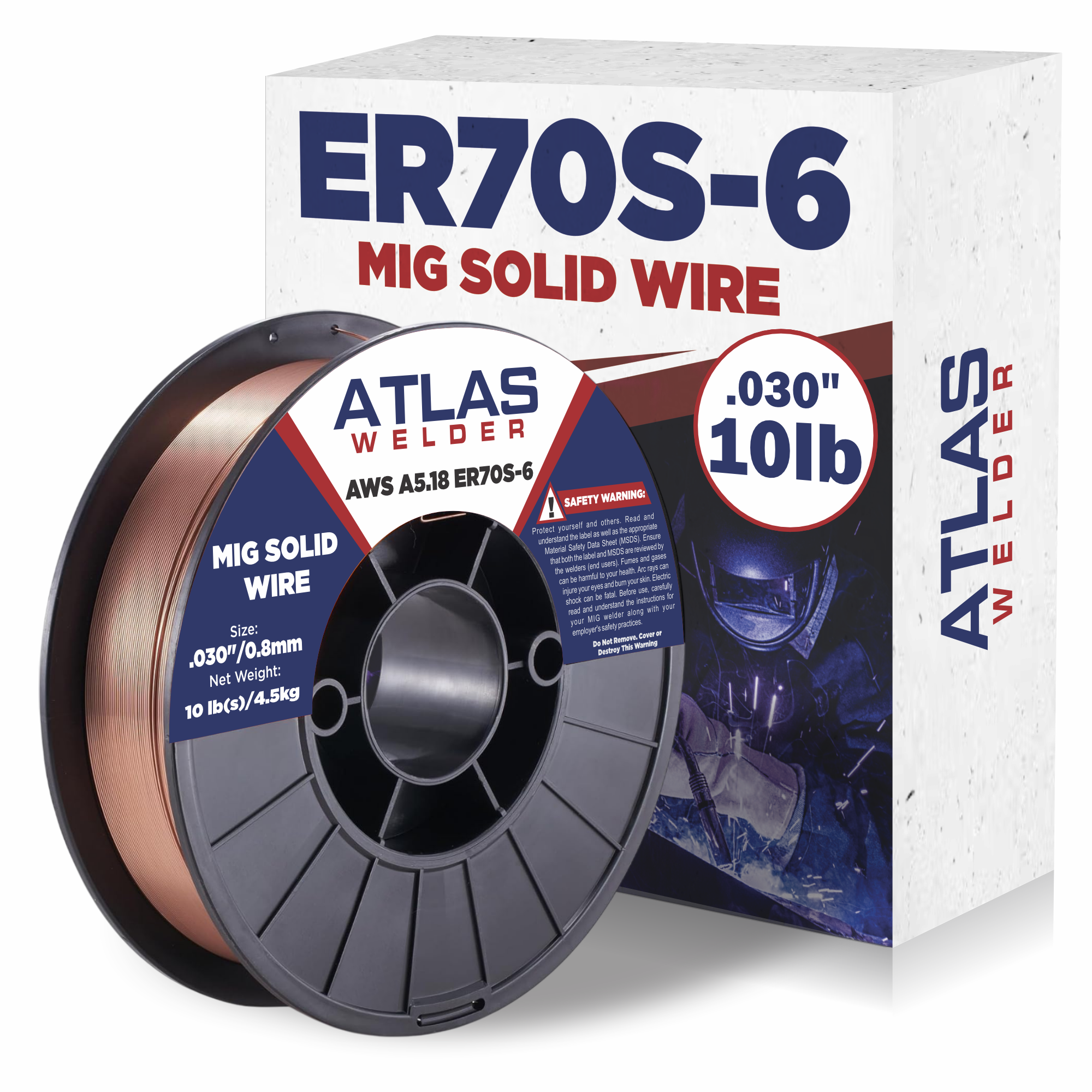 ER70S-6 .030" (08mm - 10lb) MIG Solid Wire