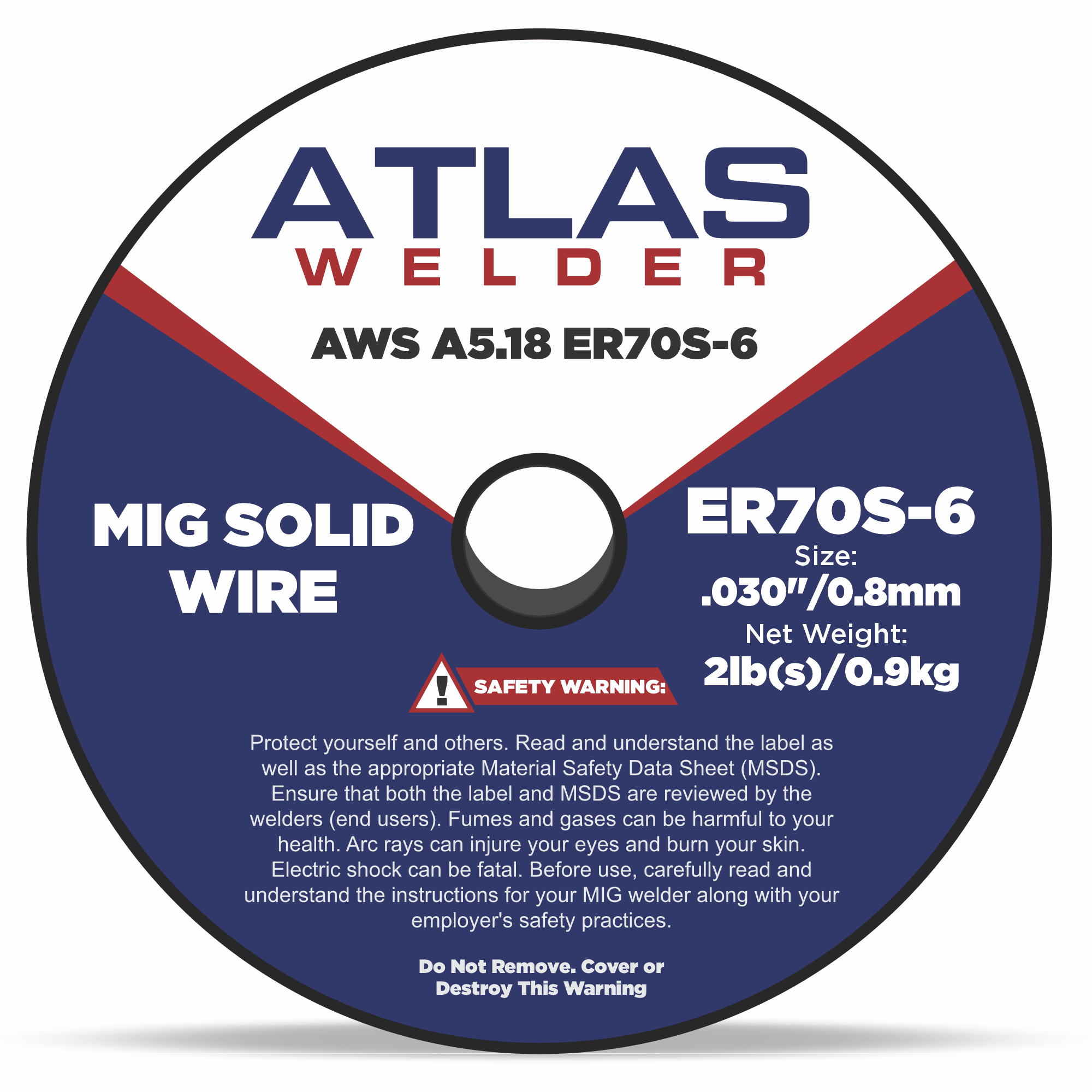 ER70S-6 .030" (08mm - 02lb) MIG Solid Wire