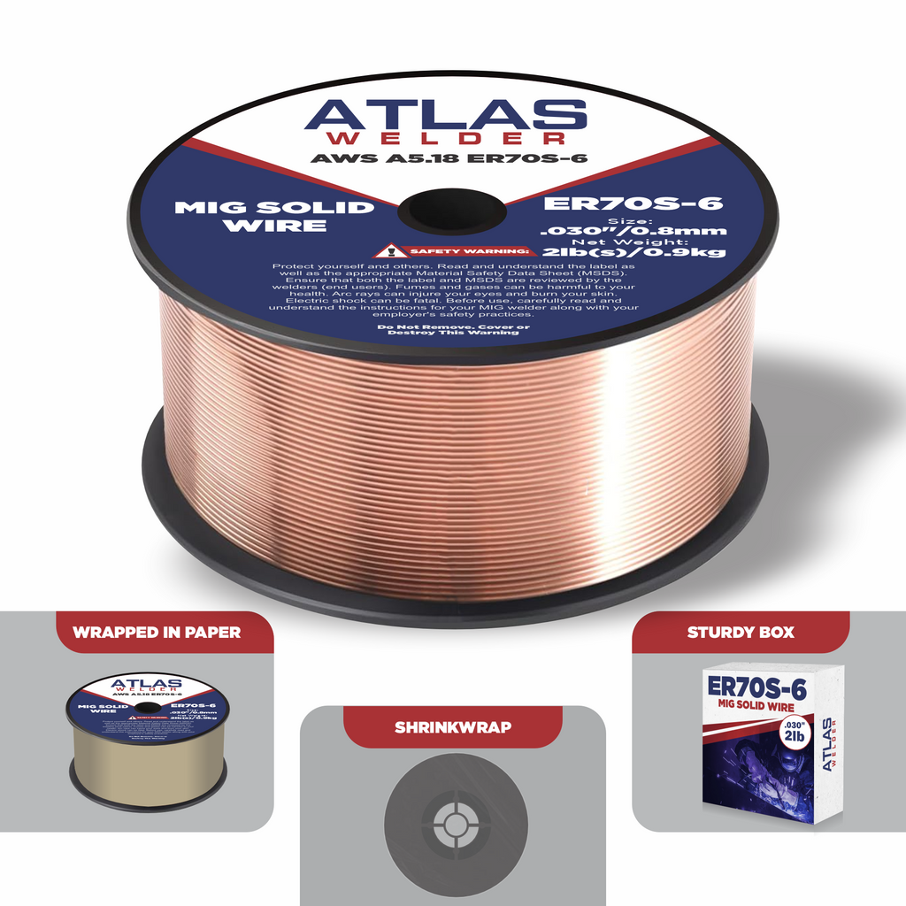 ER70S-6 .030" (08mm - 02lb) MIG Solid Wire