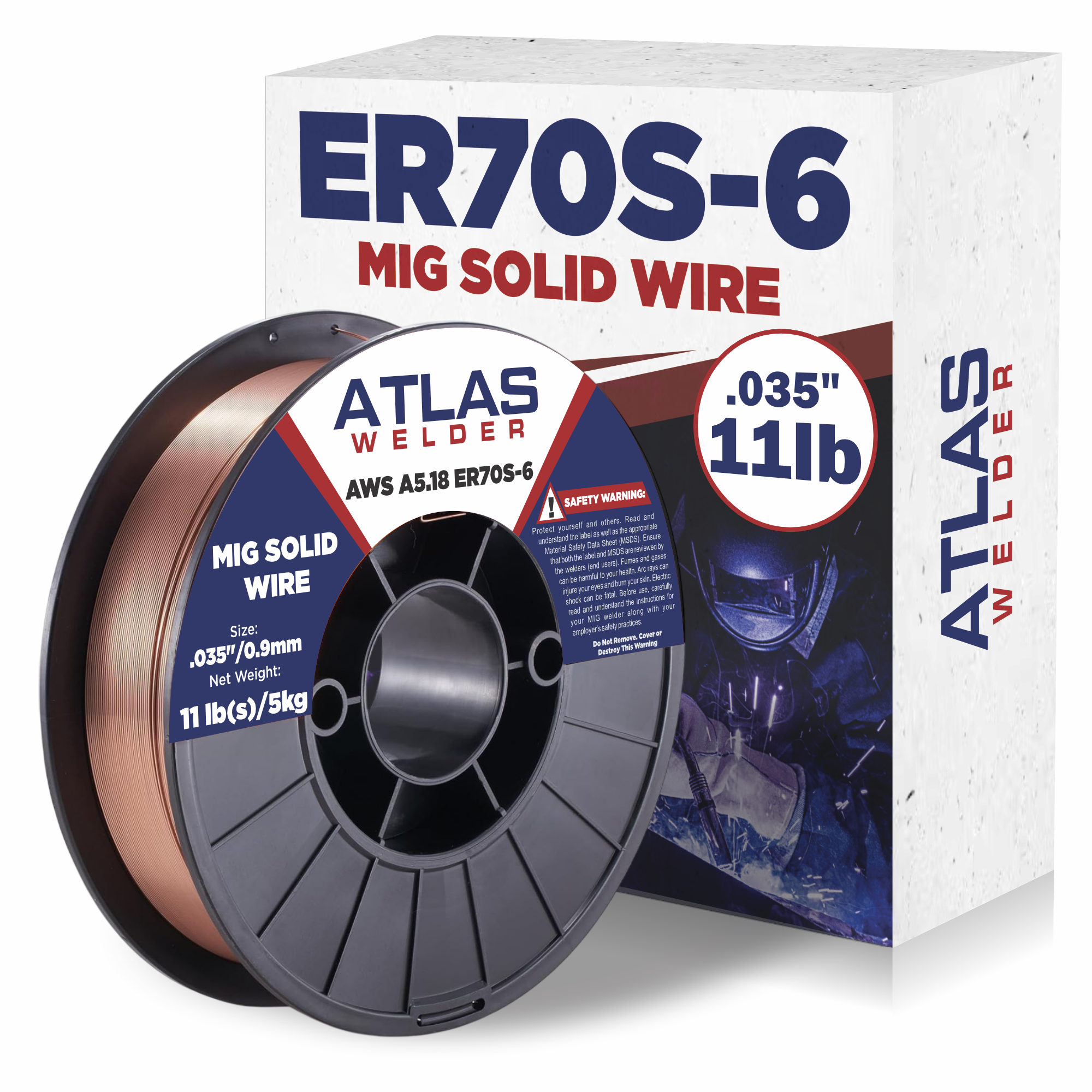 ER70S-6 .035" (09mm - 11lb) MIG Solid Wire