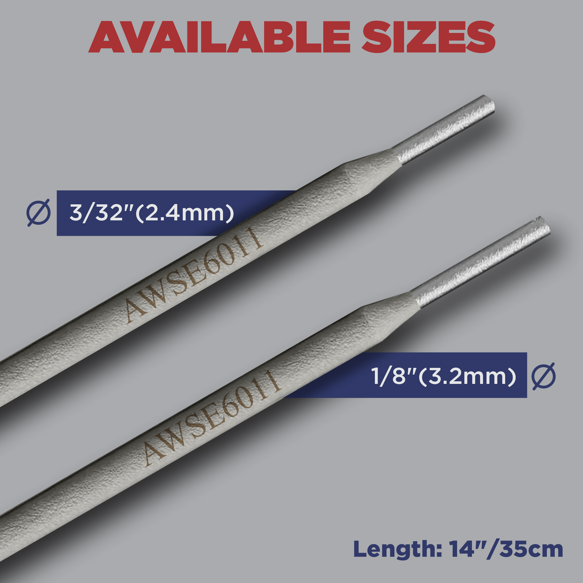 Welding Rod E6011 1/8" (14" L - 5lb)