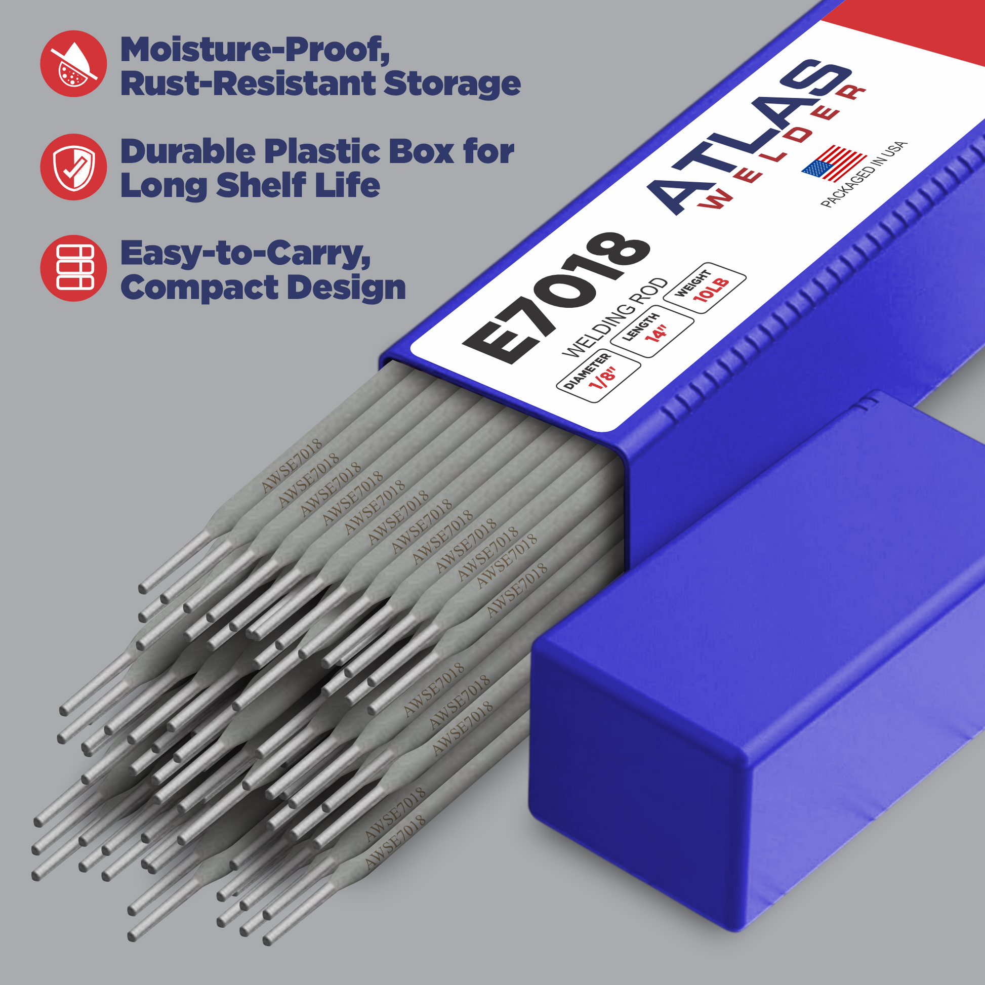 Welding Rod E7018 1/8" (14" L - 10lb)