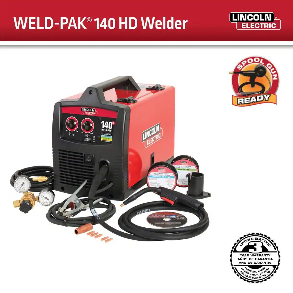 Lincoln Electric Weld-Pak 140 Amp MIG and Flux-Core Wire Feed Welder