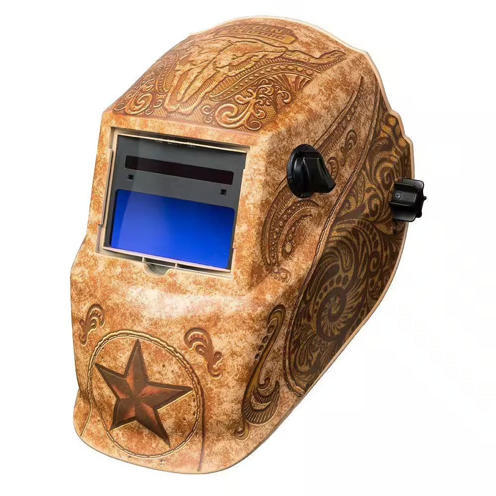 Lincoln Electric Auto-Darkening Welding Helmet with Variable Shade Lens-  Lonestar Design